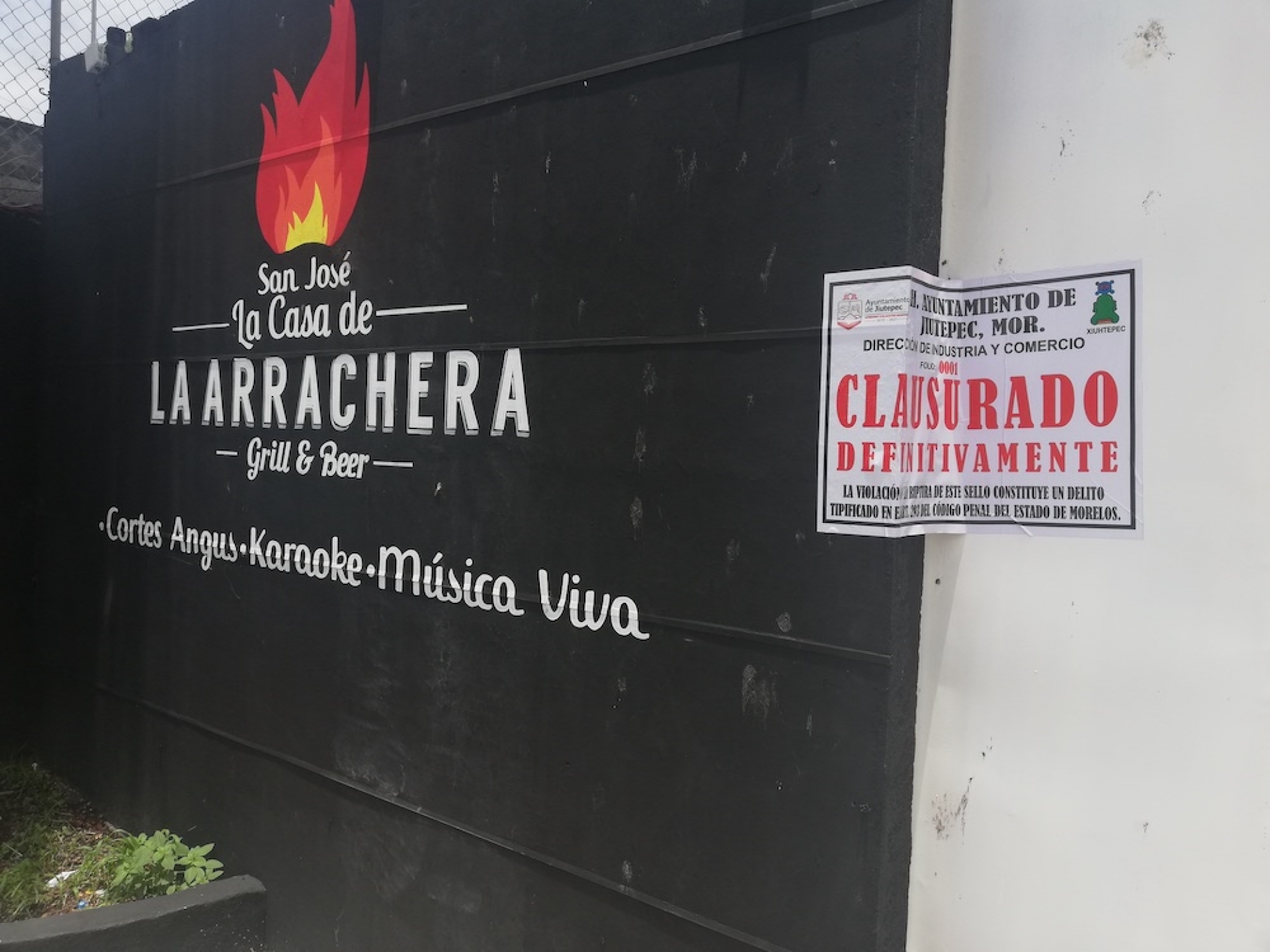 Clausuran definitivamente negocio de Manuel Agüero Tovar