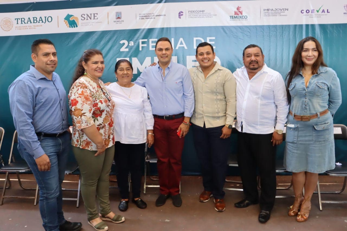 Realizan '2da Feria de Empleo Temixco 2023' con más de 500 vacantes