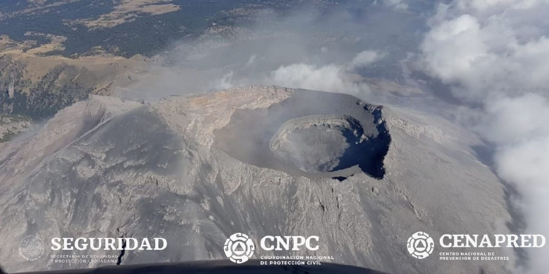 Estable, la actividad del Popocatépetl tras el rompimiento de domo interno