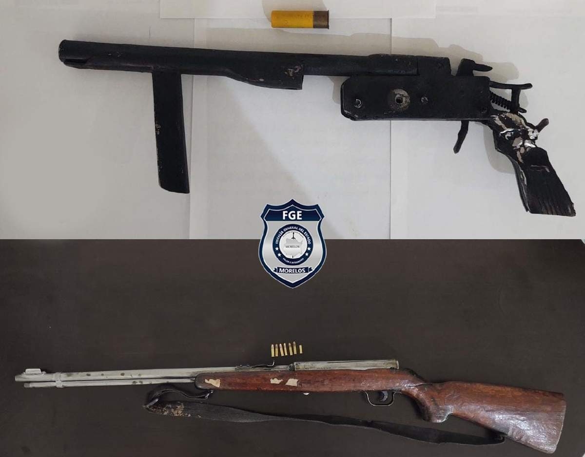 Arrestan a cinco personas armadas y con droga en Jojutla
