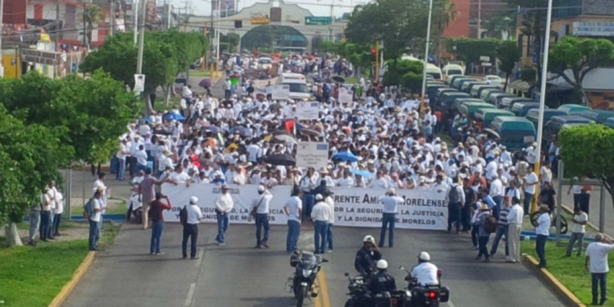 En Cuautla se llevó a cabo la movilización de miles de personas