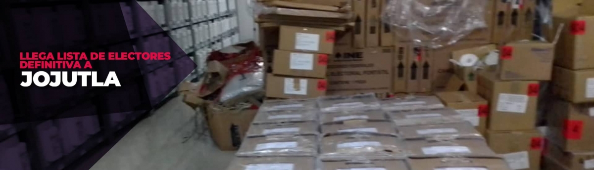 Recibe Junta Distrital 04 del INE la lista nominal definitiva