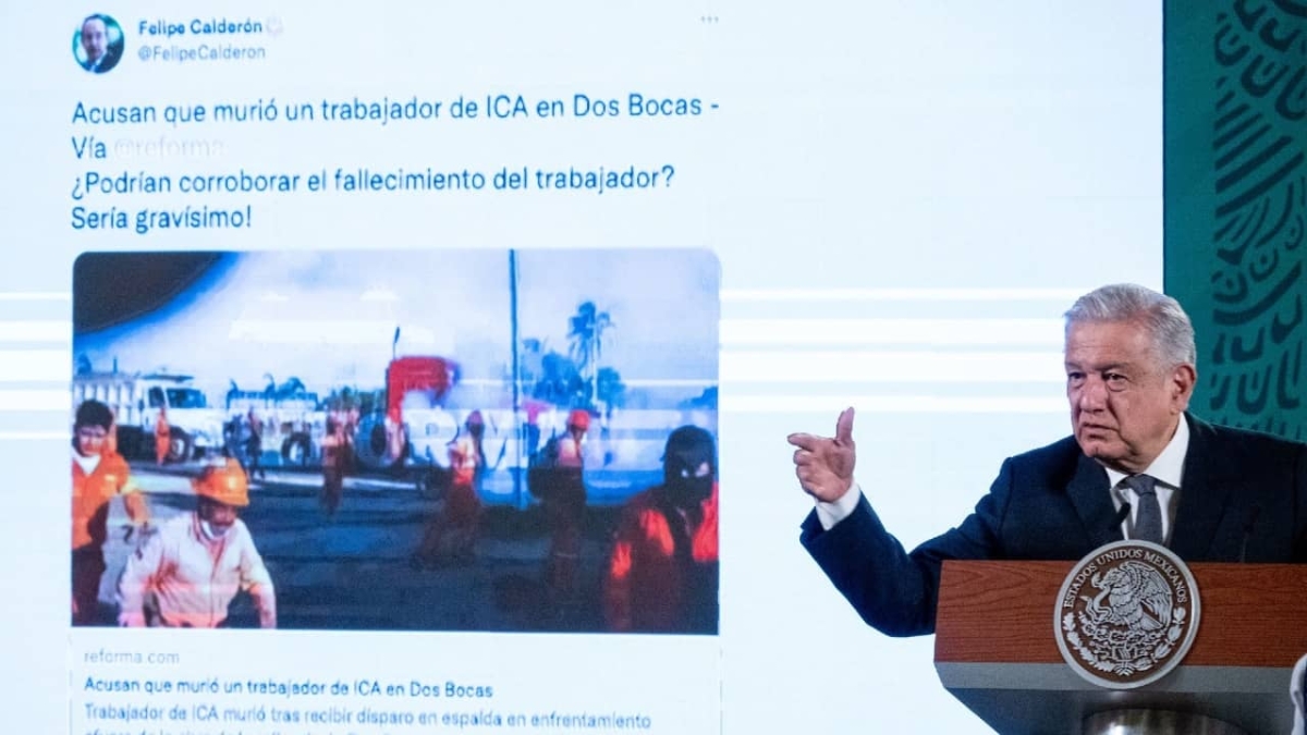 AMLO pide a trabajadores de Dos Bocas no dejarse manipular
