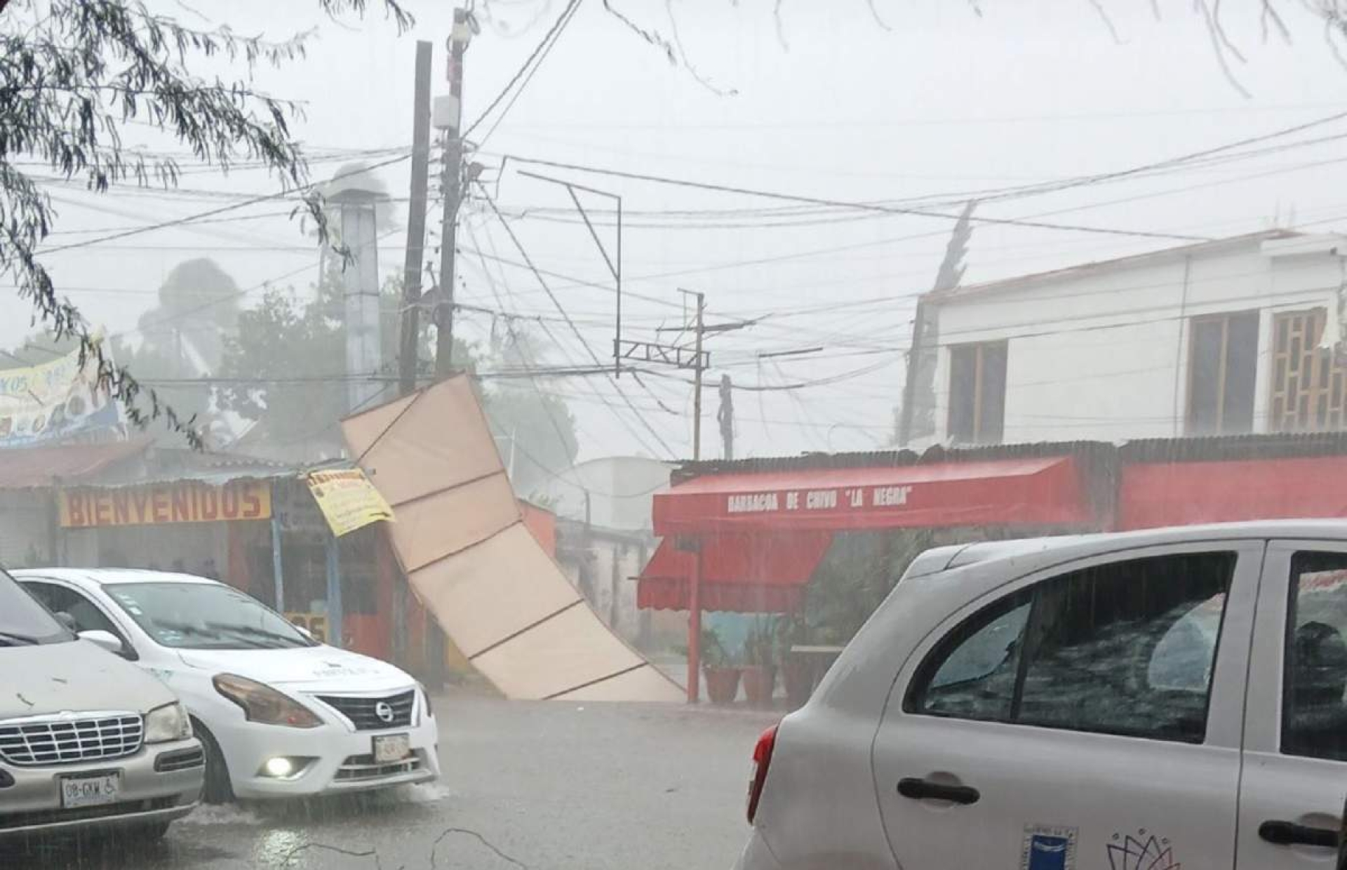 Lluvias y fuertes vientos causan afectaciones en Puente de Ixtla