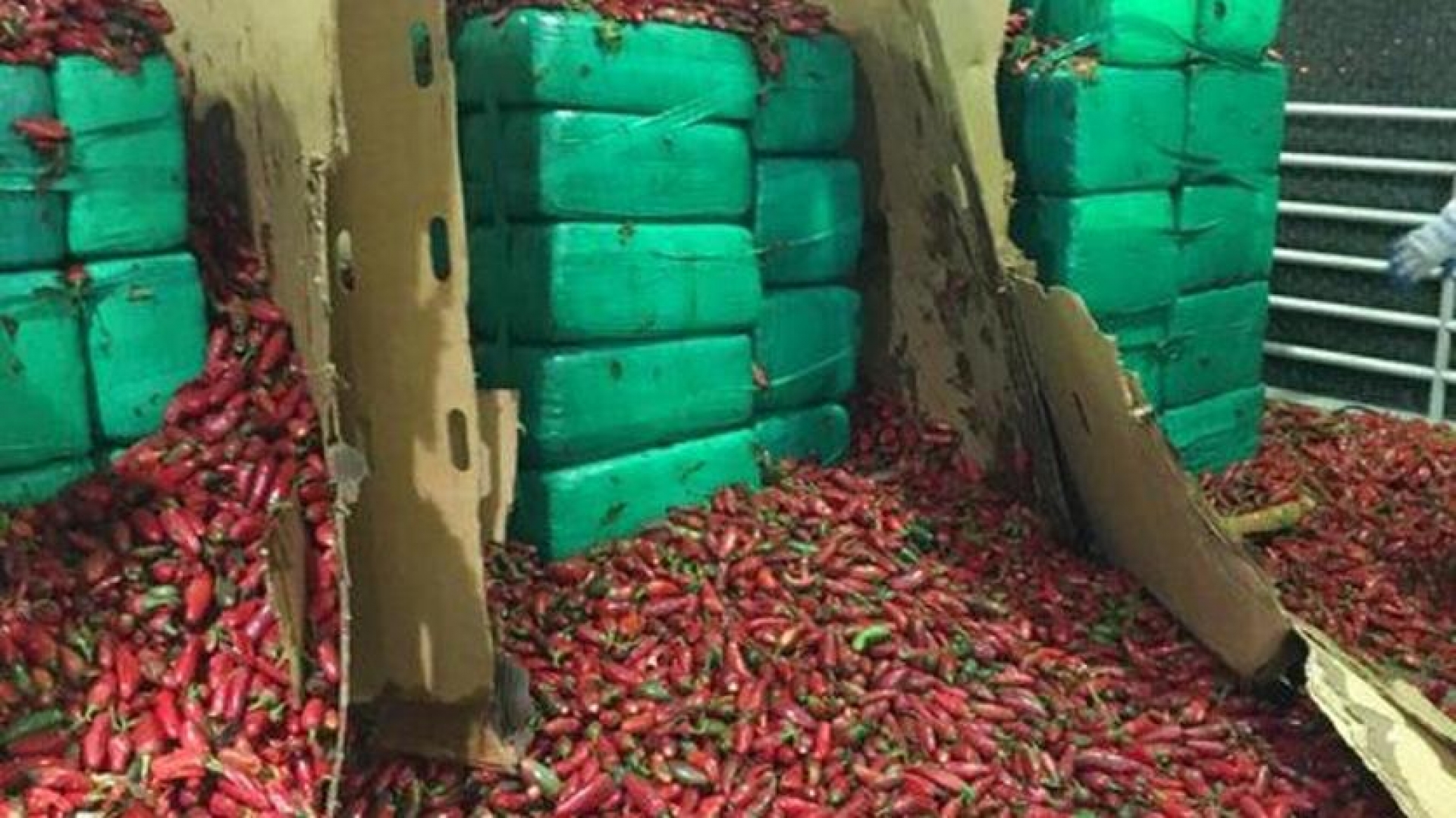 Incautan 3.4 toneladas de mariguana en cargamento de chiles en California