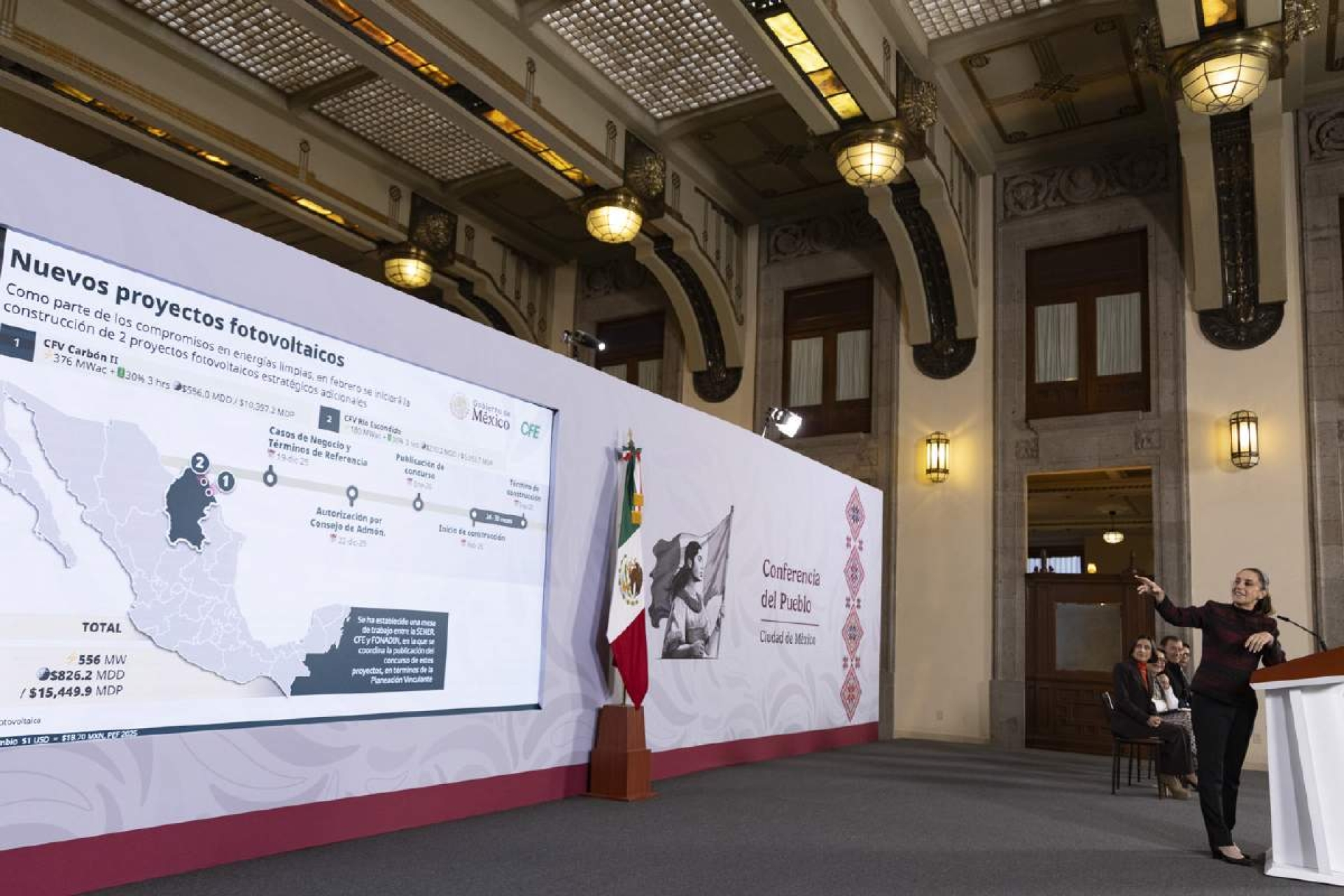 Anuncia Claudia Sheinbaum proyectos para ampliar la generación de energía eléctrica