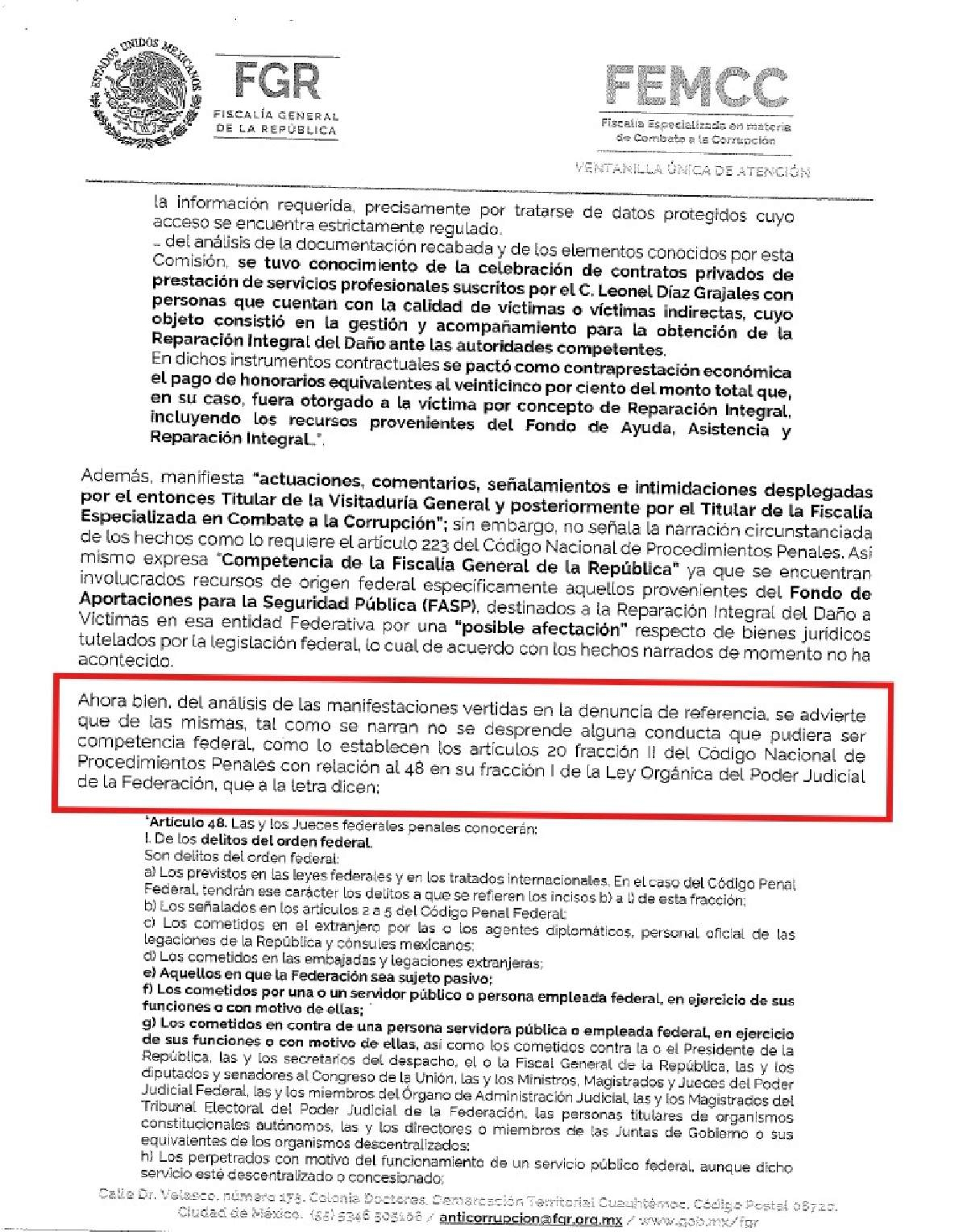 FGR desecha por improcedente denuncia contra fiscal anticorrupción