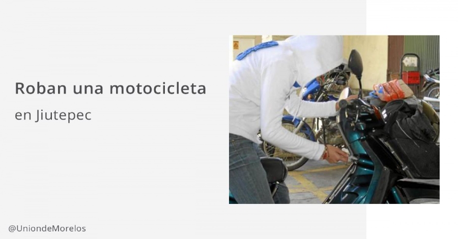 Se robaron una motocicleta en Atlacomulco