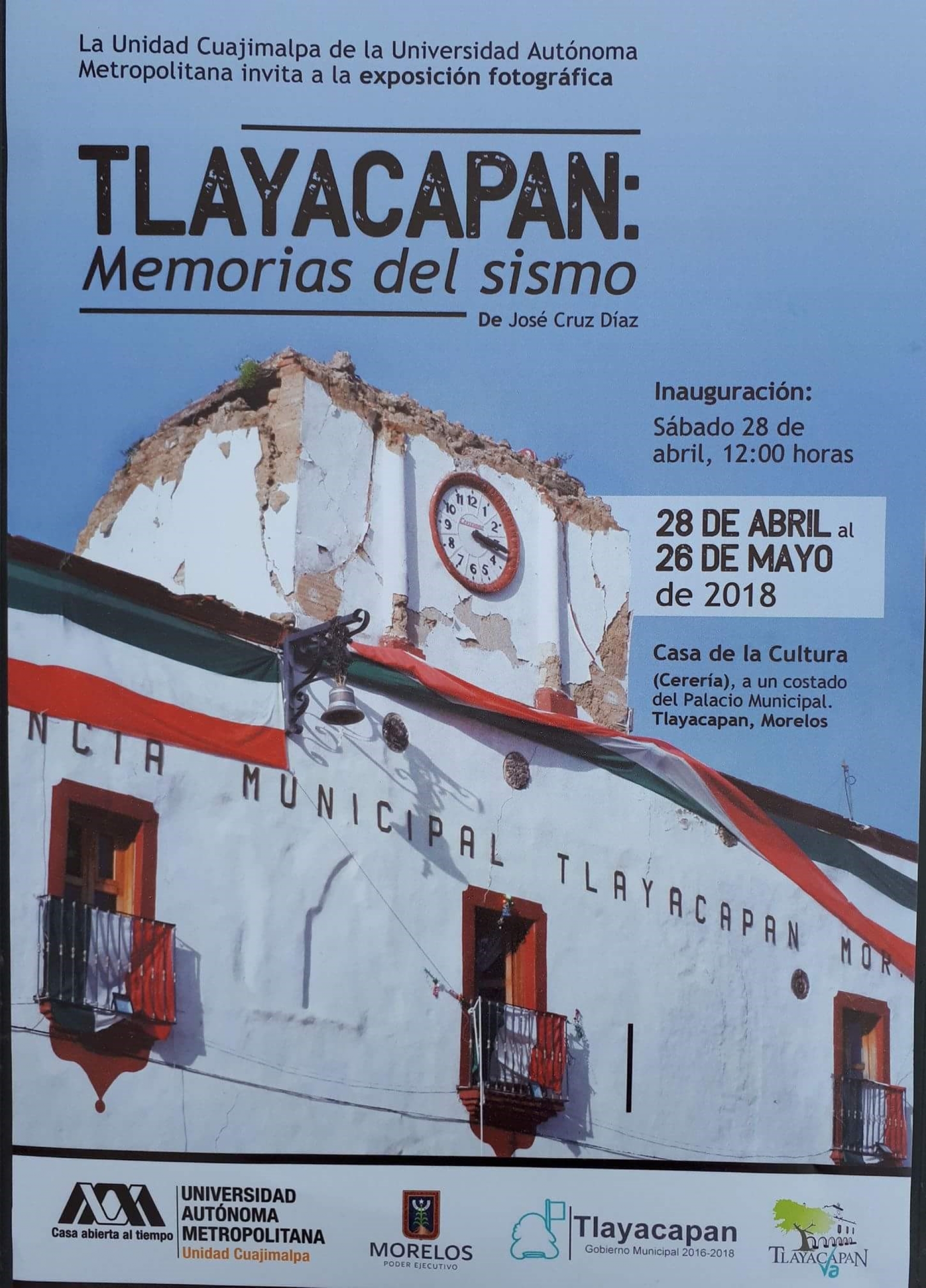 La UAM invita a la exposición fotográfica “Tlayacapan: Memorias del Sismo”