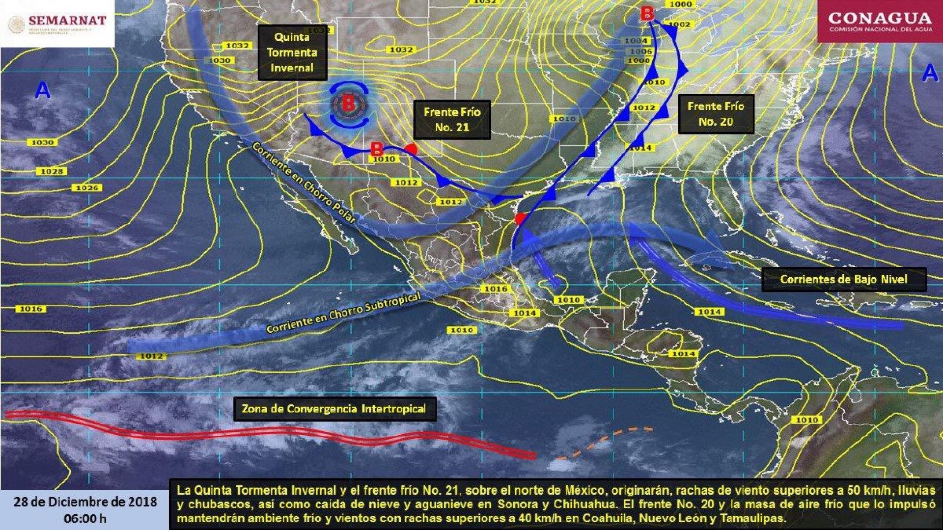 Pronostican frio durante las noches del último fin de semana del 2018