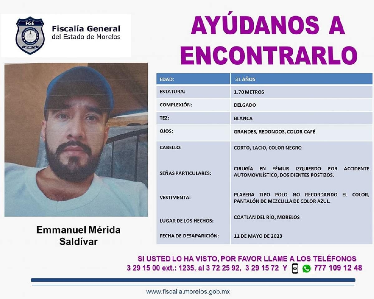 Buscan a un hombre que desapareció hace 23 días