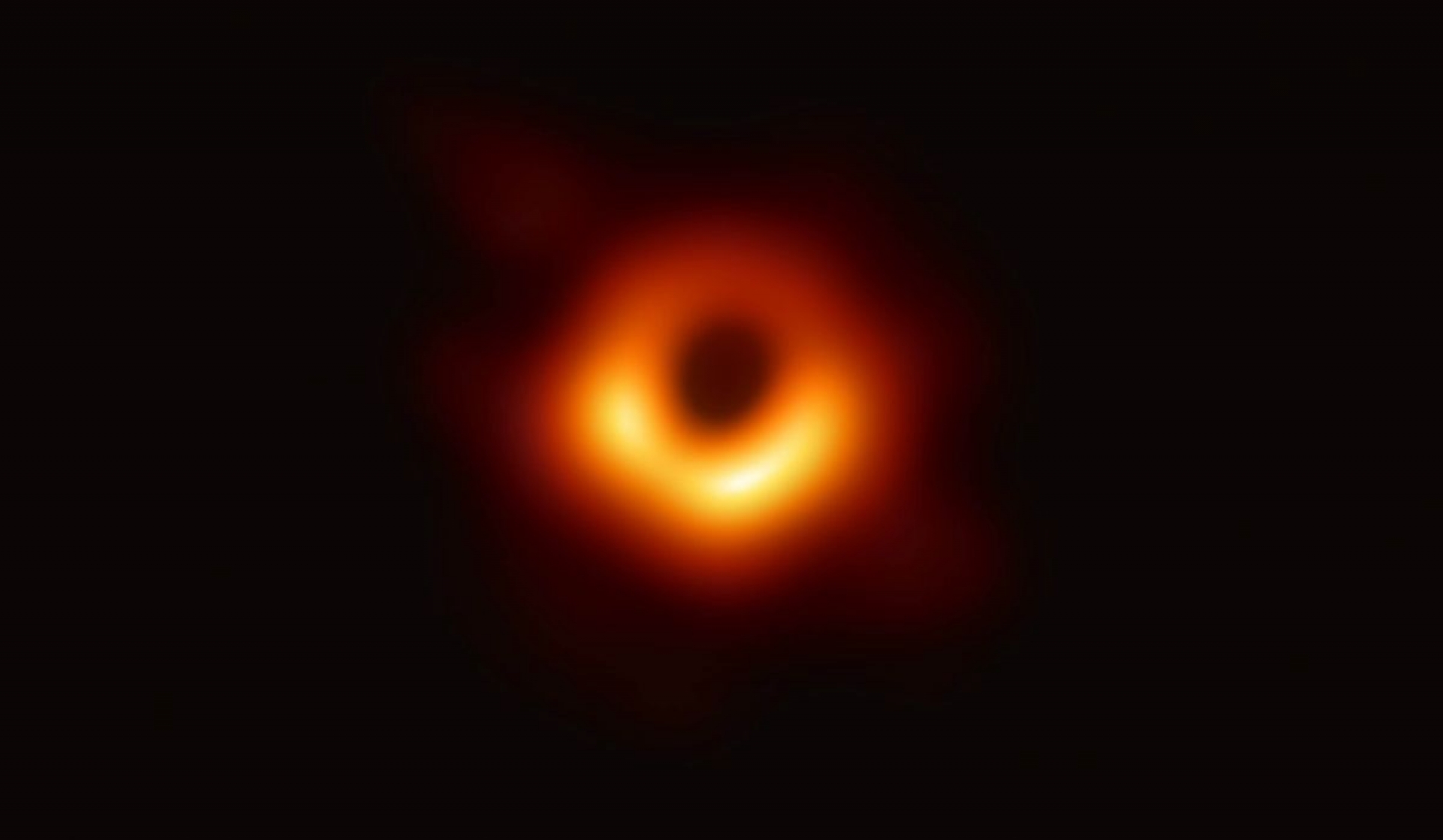 Muestran primera imagen real de un hoyo negro