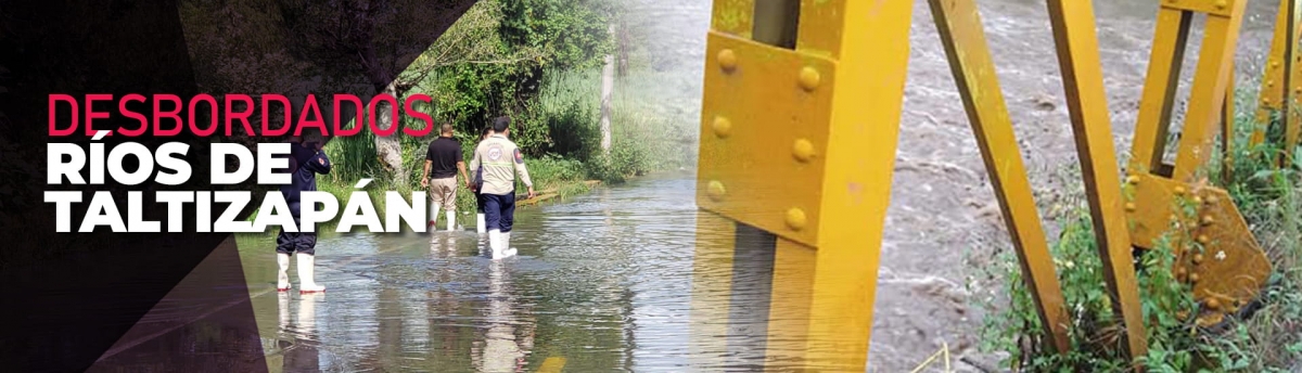 Se desbordan ríos en Tlaltizapán por mal tiempo