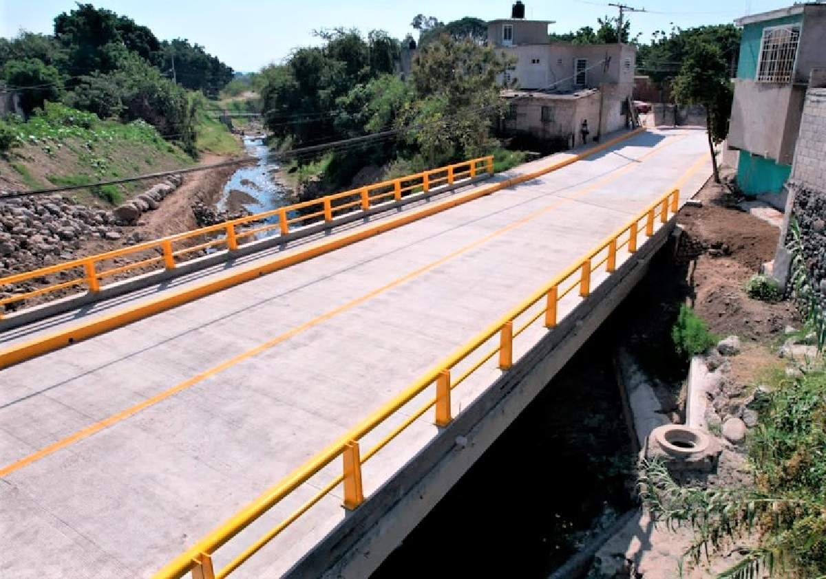 Terminan construcción del puente “Los Sabinos” en Cuautla