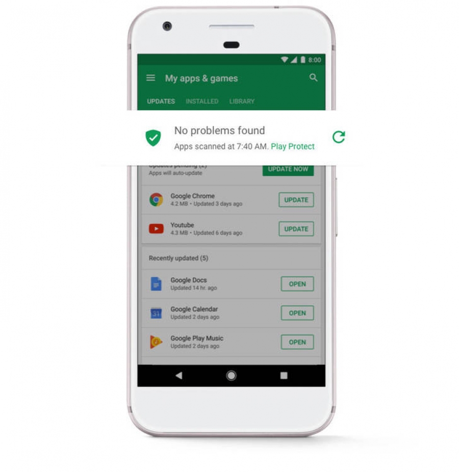 El nuevo antivirus nativo de Android se llama: Google Play Protect