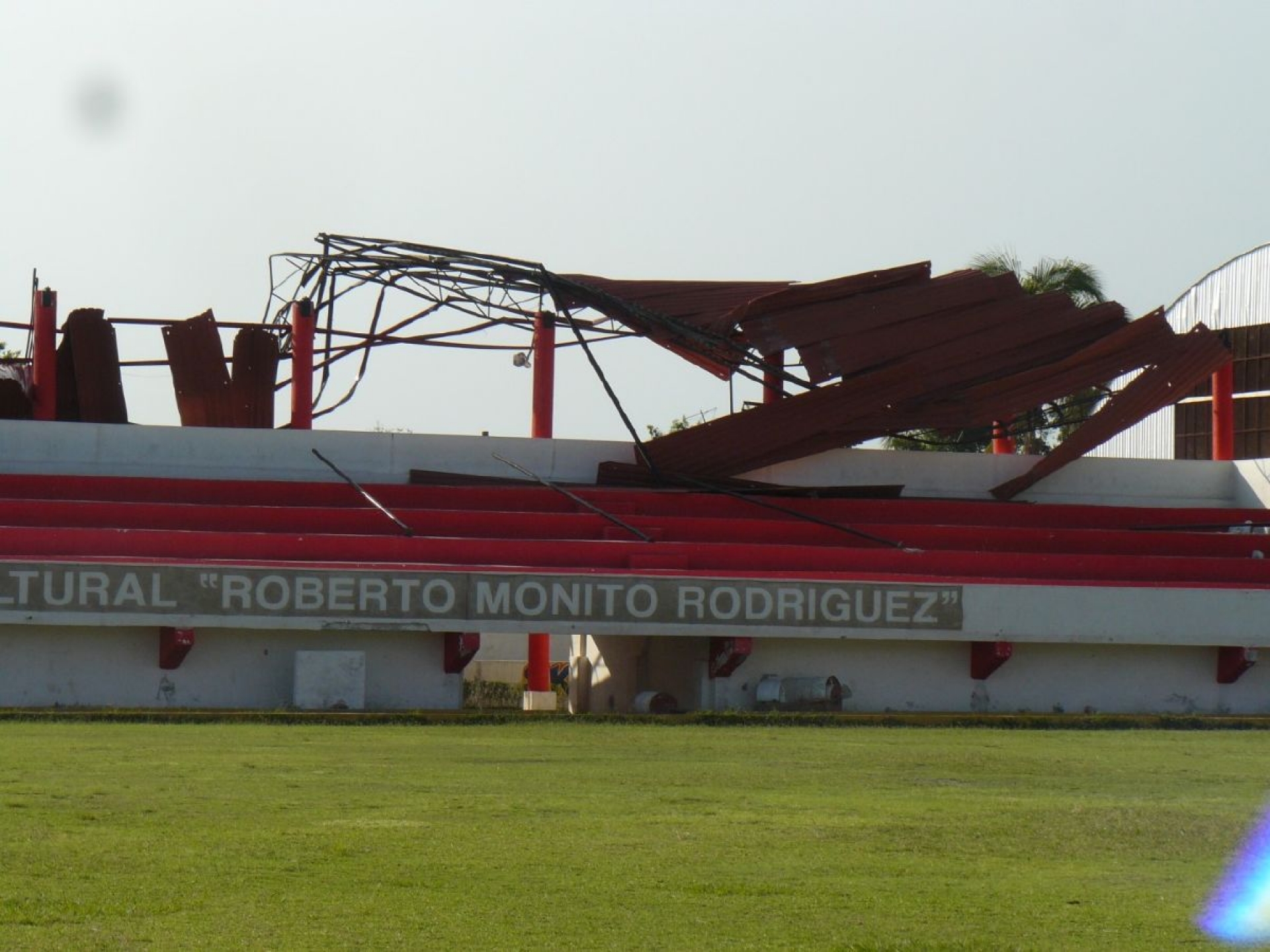 Se perdió toda la techumbre de la cancha “Monito” Rodríguez