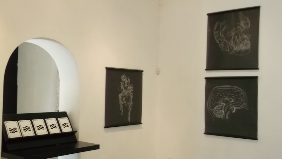 Exhibe el MuCiC, Telepatía. Estructuras y diagramas, de Enid Balam
