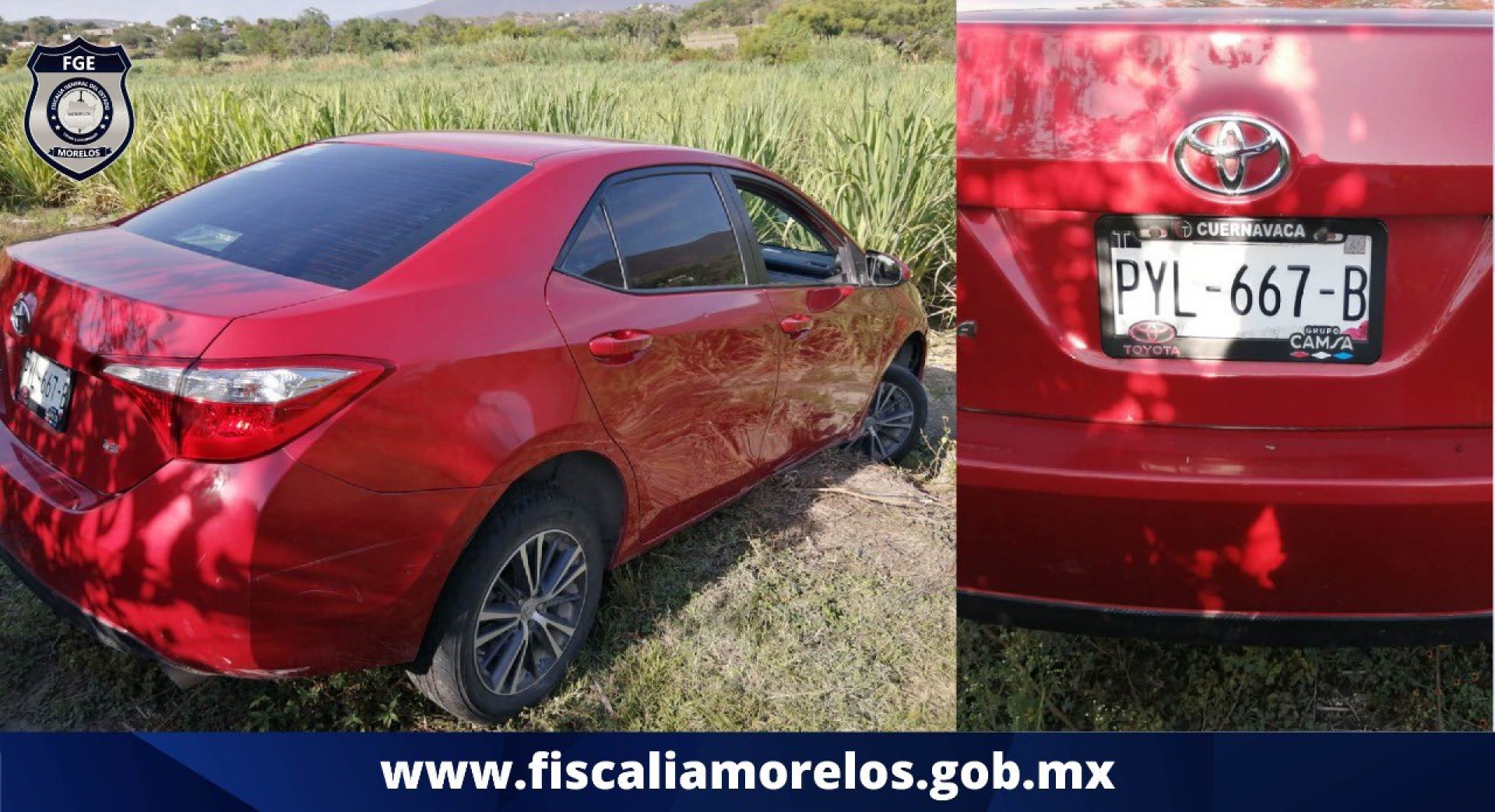 Encuentran en Huatecalco un auto robado