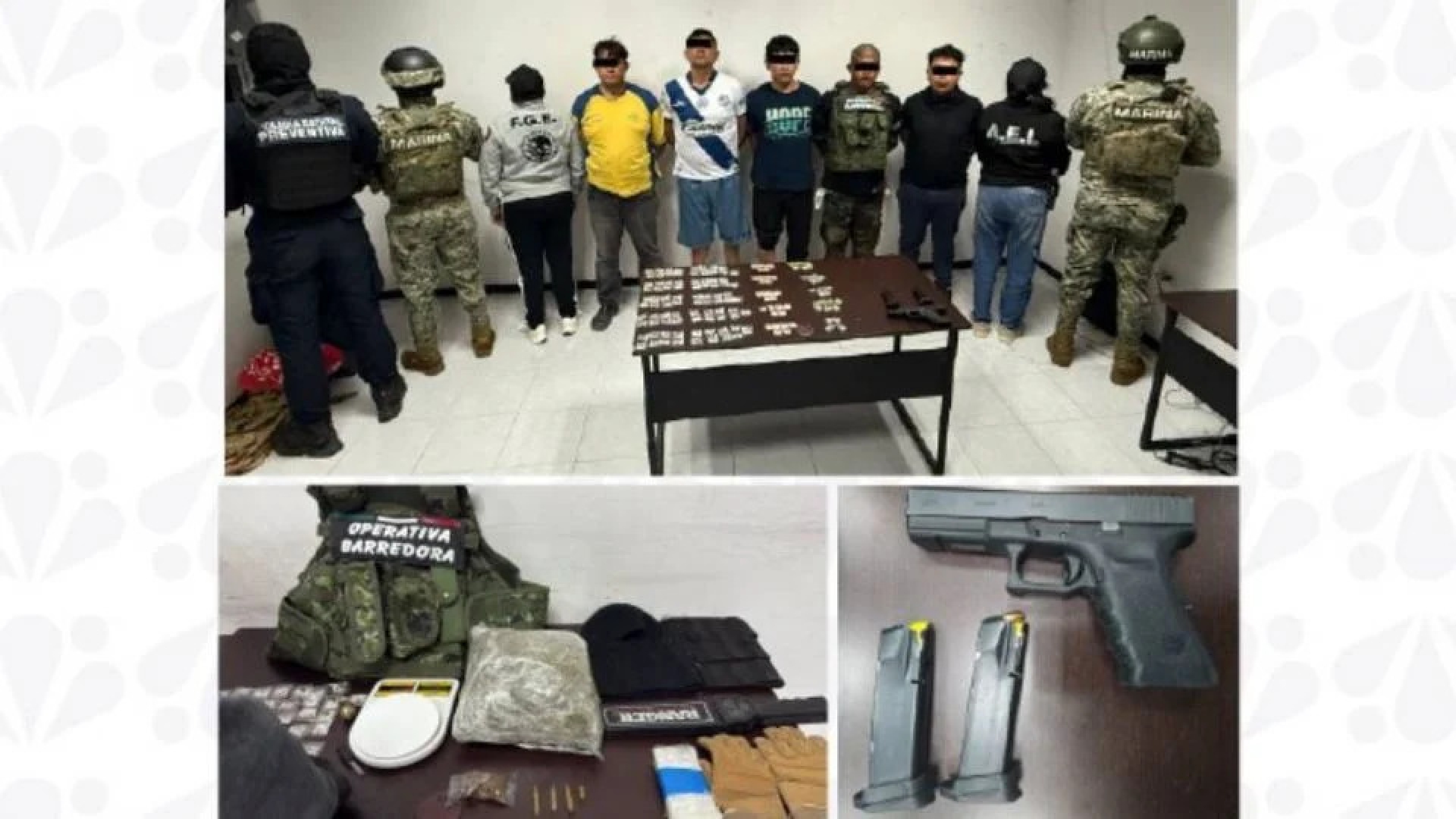 Capturan a cinco presuntos integrantes de 'La Barredora' en Puebla