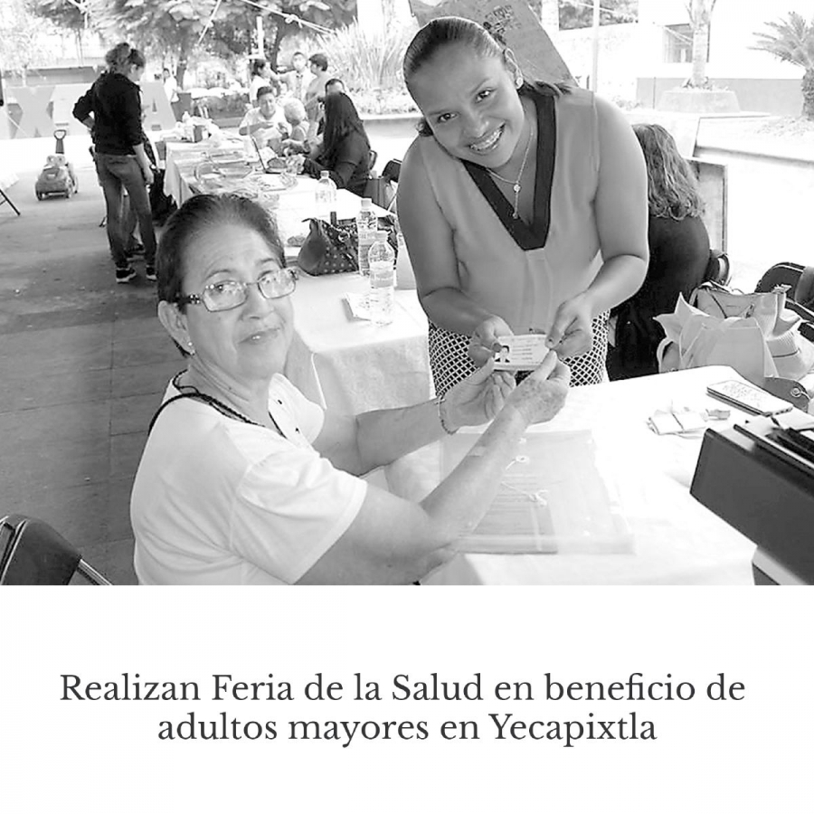 Realizan Feria de la Salud en beneficio de adultos mayores en Yecapixtla.