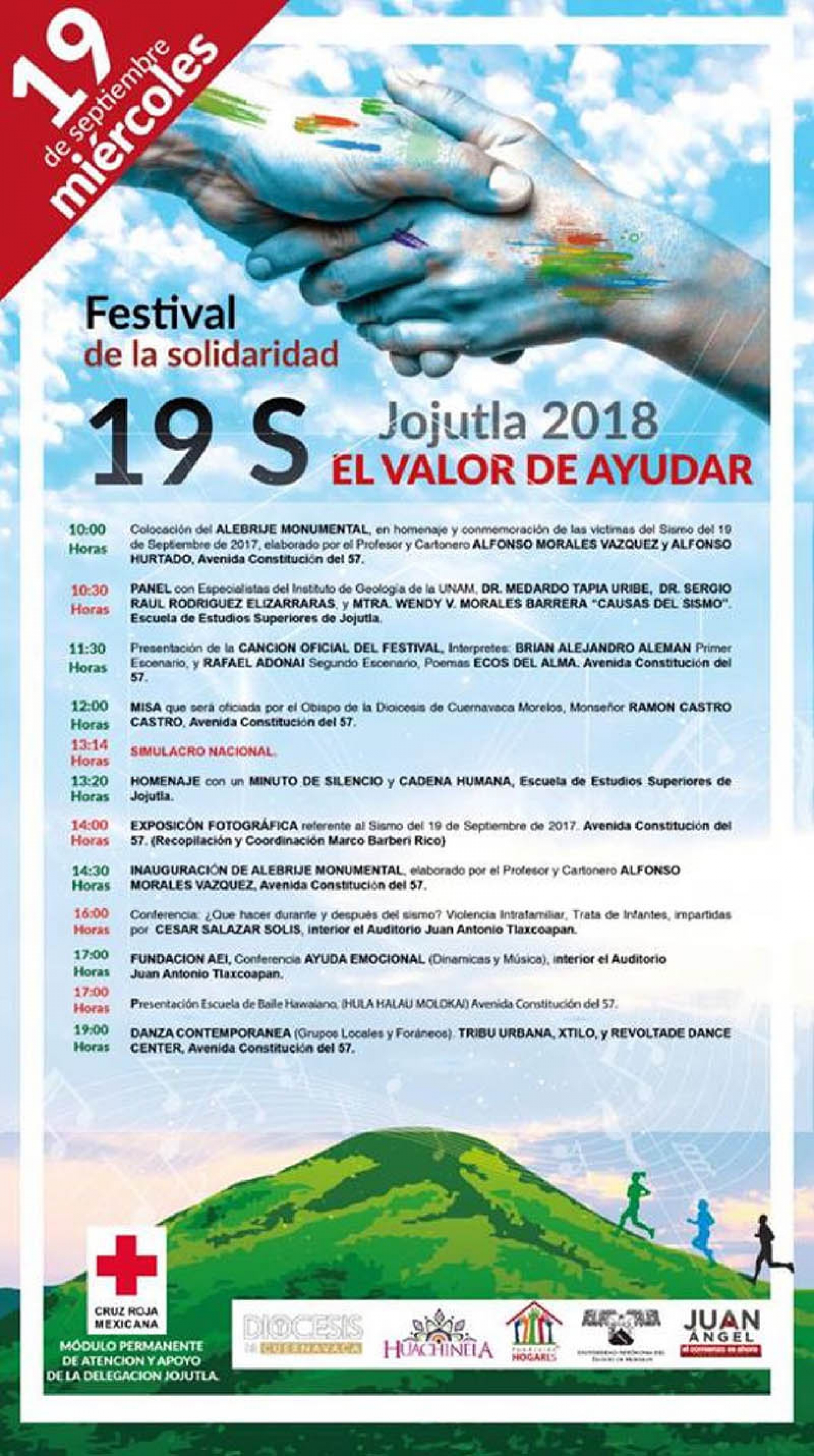 Anuncian actividades para conmemorar el 19-S en Jojutla