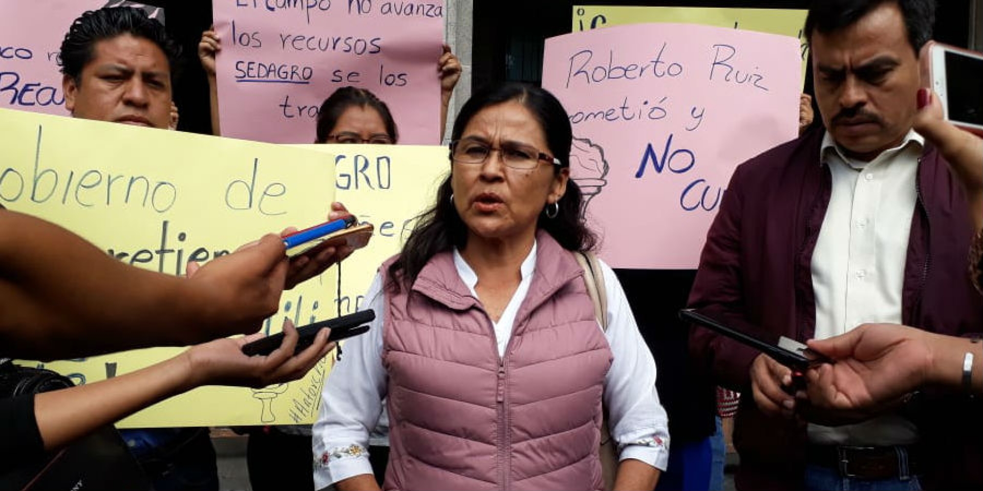 Protestan integrantes de Antorcha Campesina en Cuernavaca