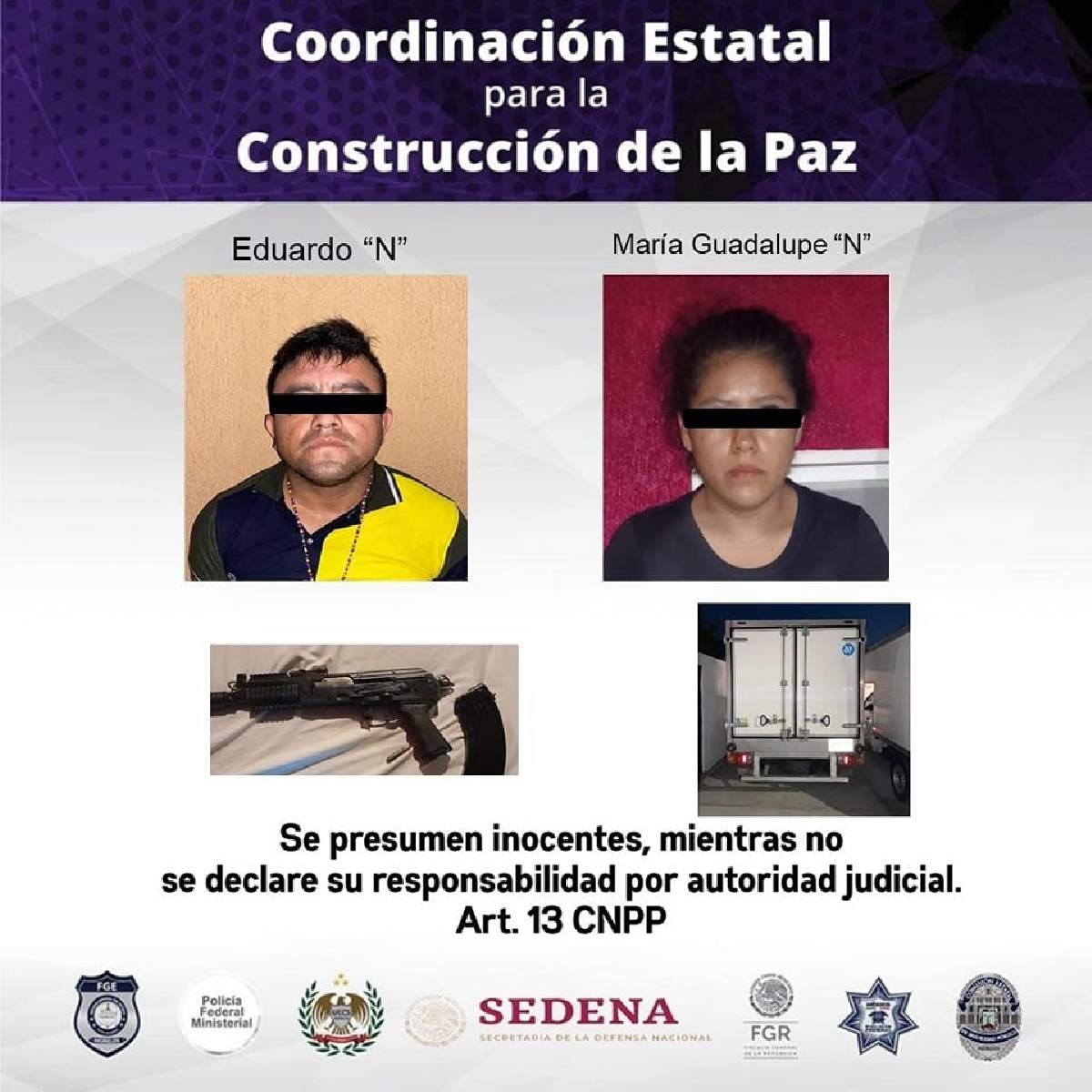 Llevaban un arma en una camioneta robada
