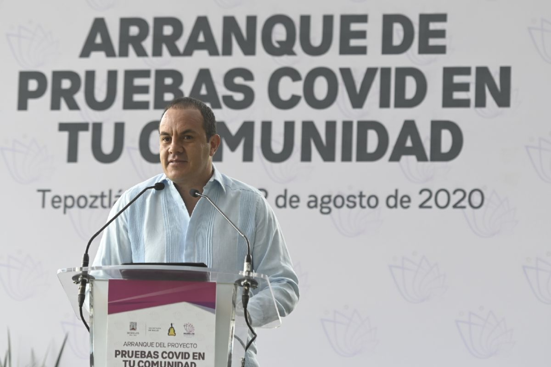 Encabeza gobernador inicio de pruebas covid en comunidades morelenses