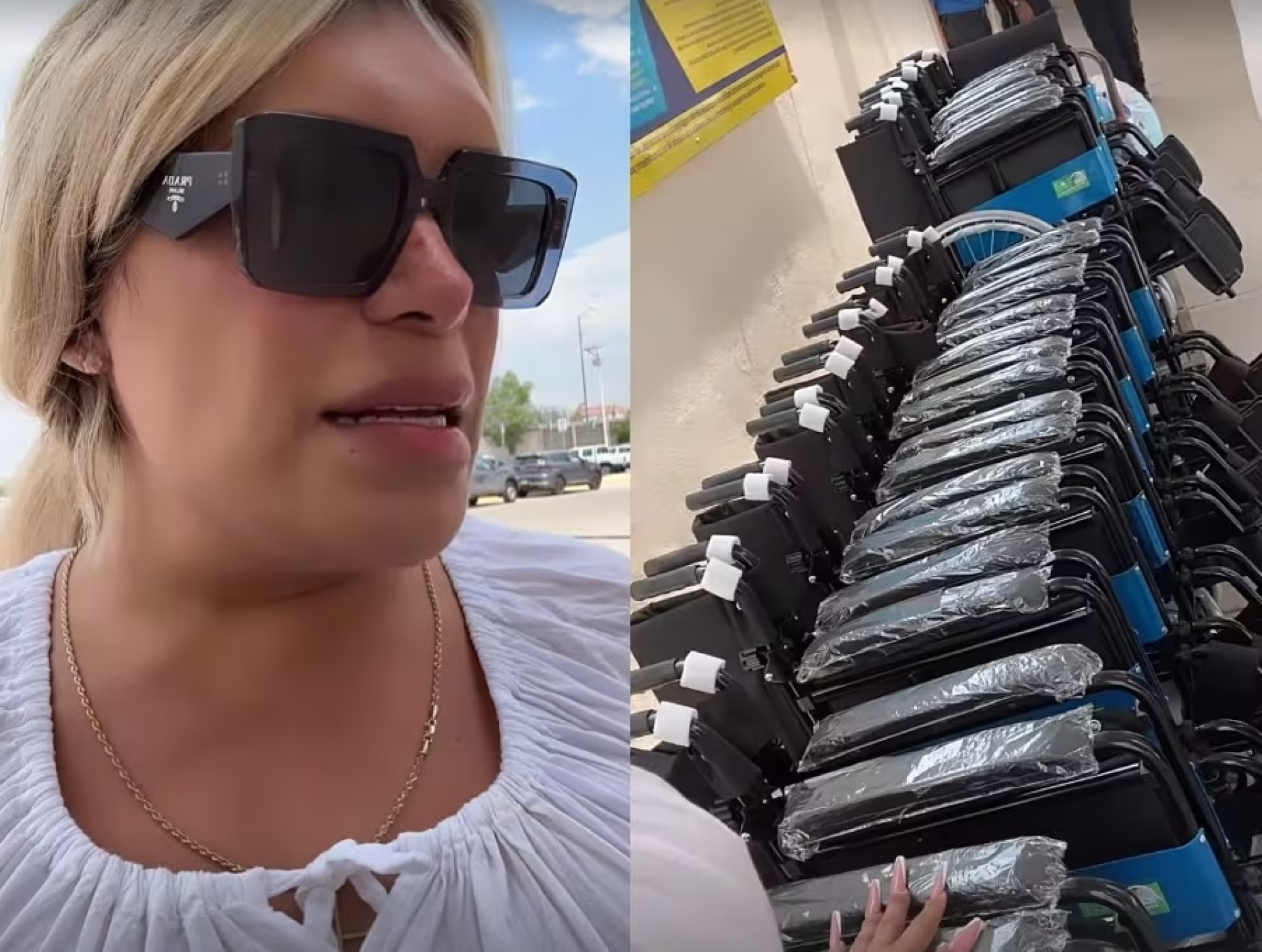 Wendy Guevara dona sillas de ruedas al hospital en donde fue operada