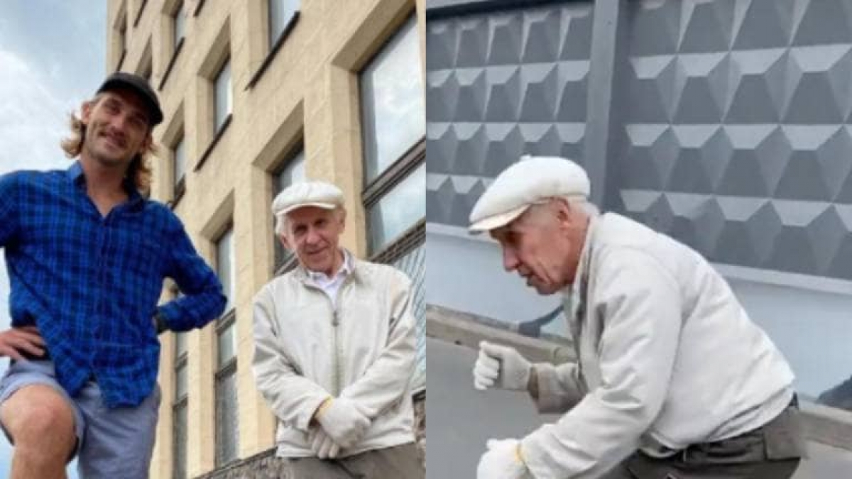 Abuelito de 73 años muestra sus habilidades en la patineta