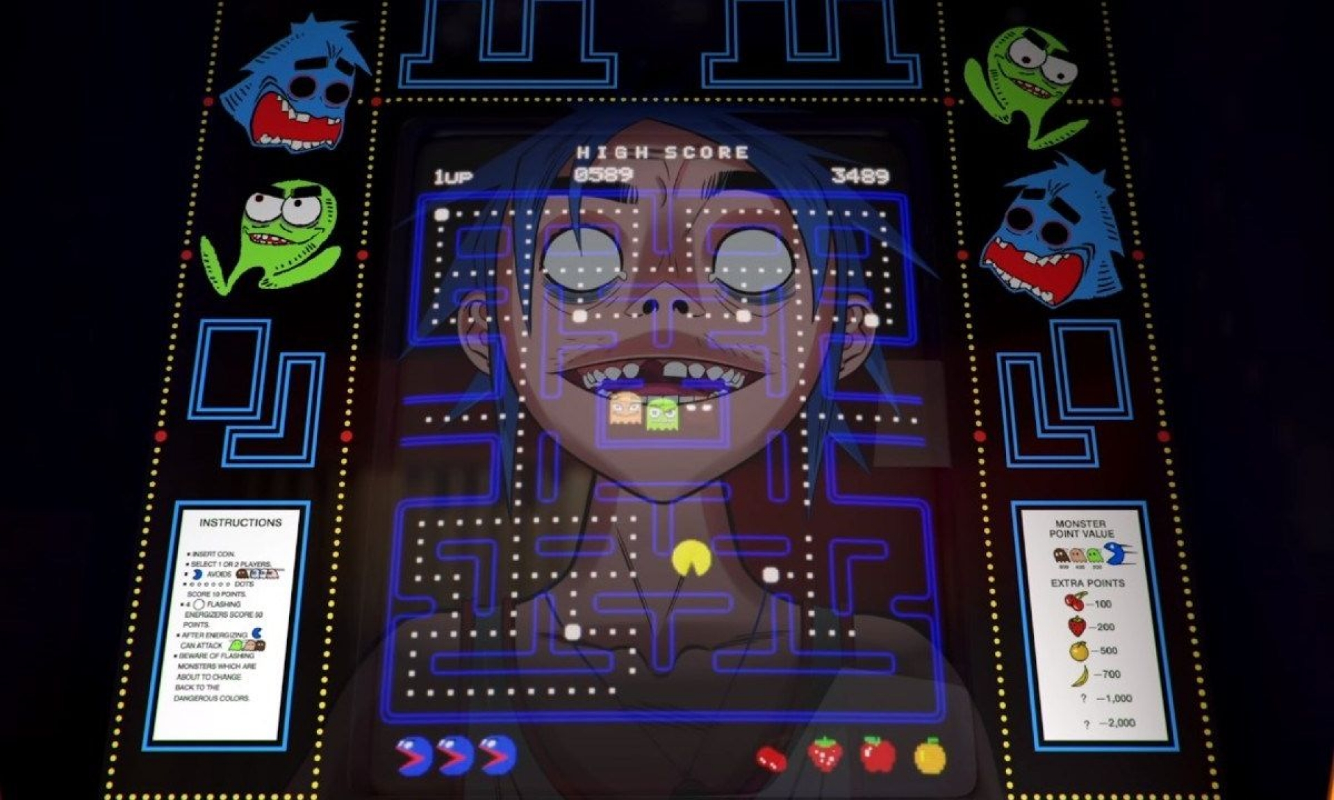 Gorillaz le rinde tributo a Pac-Man en su nueva canción
