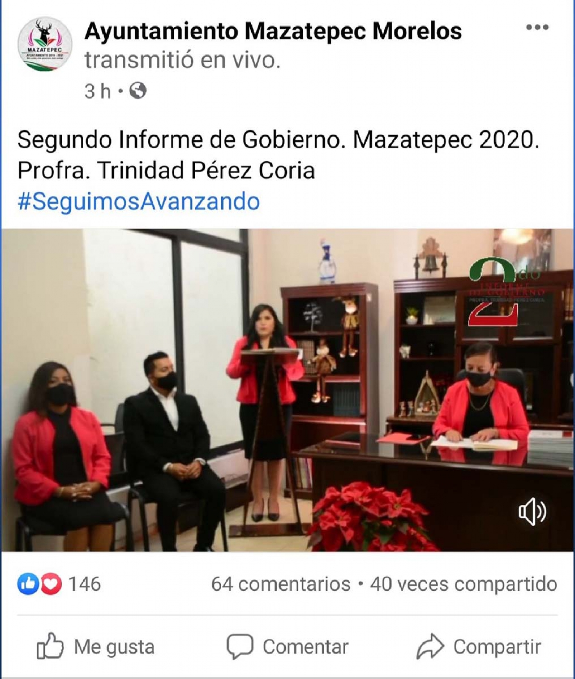 Alcaldes del corredor poniente rinden su segundo informe