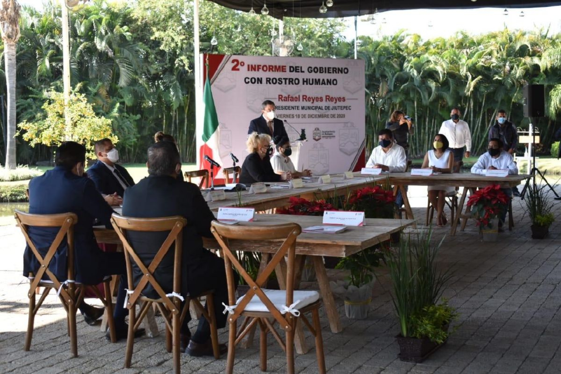 Rinde Rafael Reyes segundo informe del gobierno con rostro humano de Jiutepec