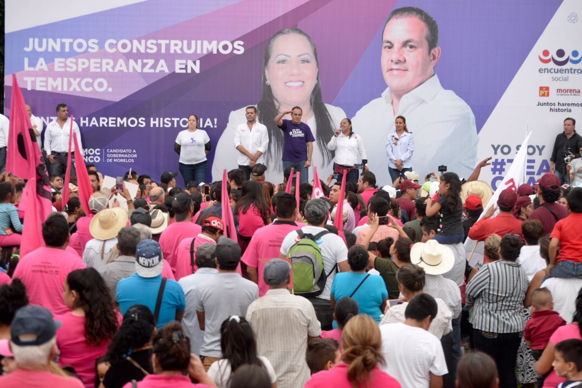 Pide Cuauhtémoc Blanco a simpatizantes denunciar la compra de votos