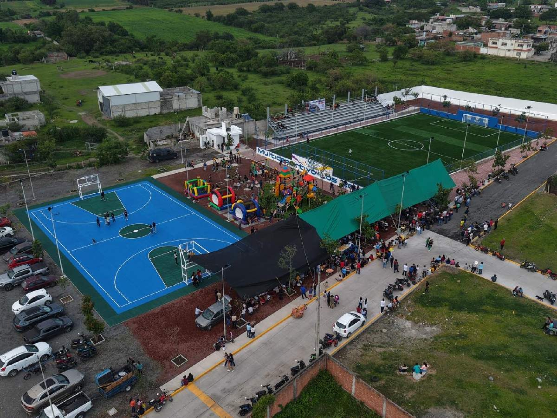 Inauguran Multideportivo 'Los Reyes' en Yecapixtla