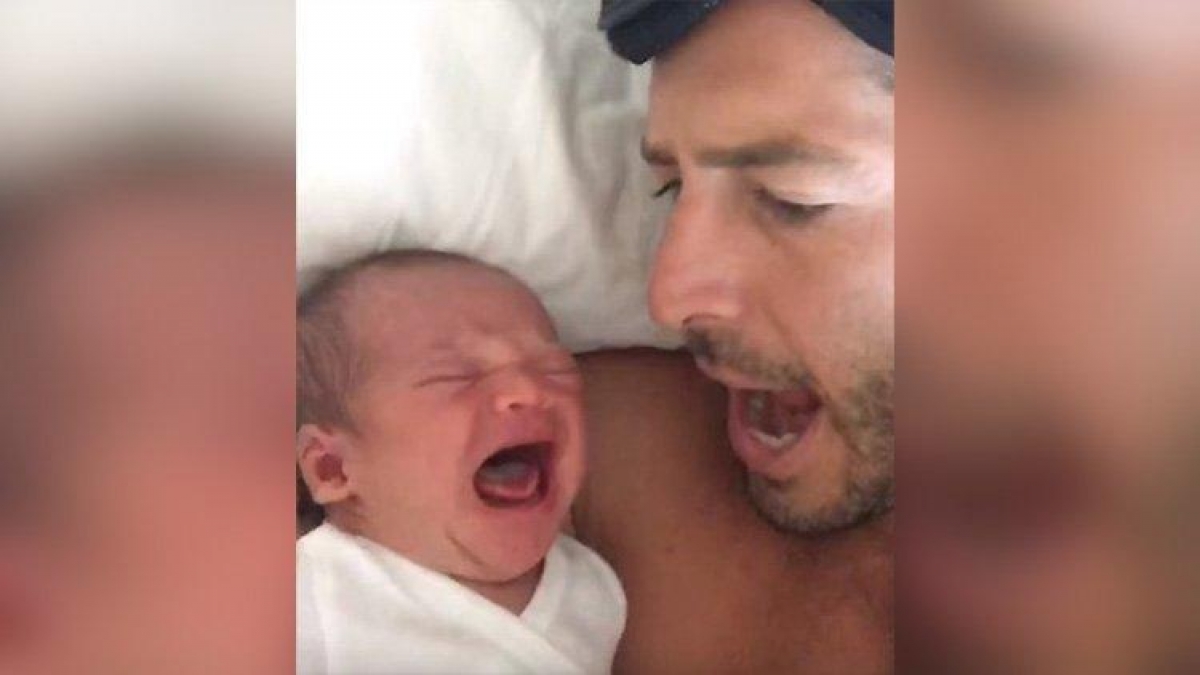 VIDEO: El increíble truco de un padre para que su bebé deje de llorar
