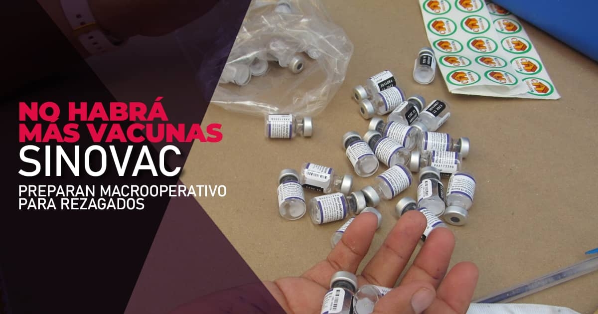No habrá más vacuna Sinovac en la región sur