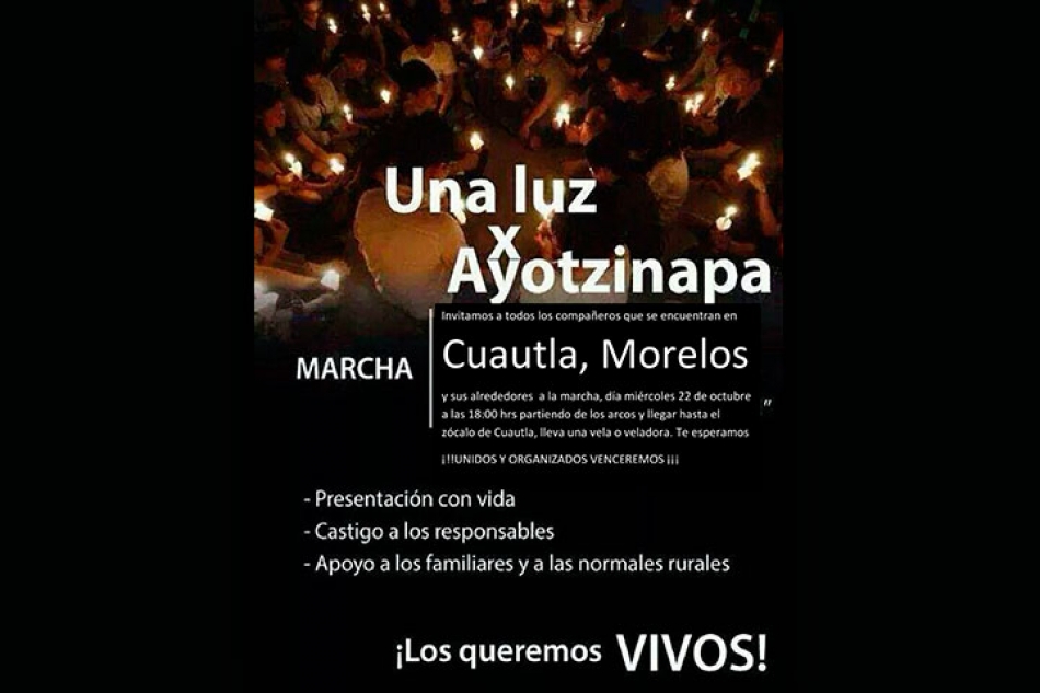 Nueva marcha hoy en Cuautla, por caso Iguala