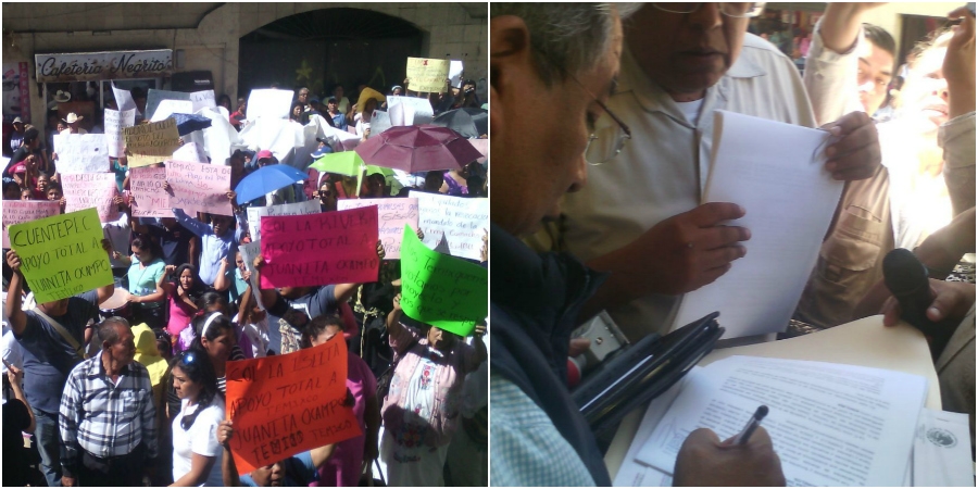 Solicitan habitantes de Temixco la revocación de mandato en contra de Irma Camacho