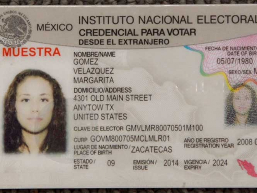 Aprobado el formato de credencial para votar desde el extranjero
