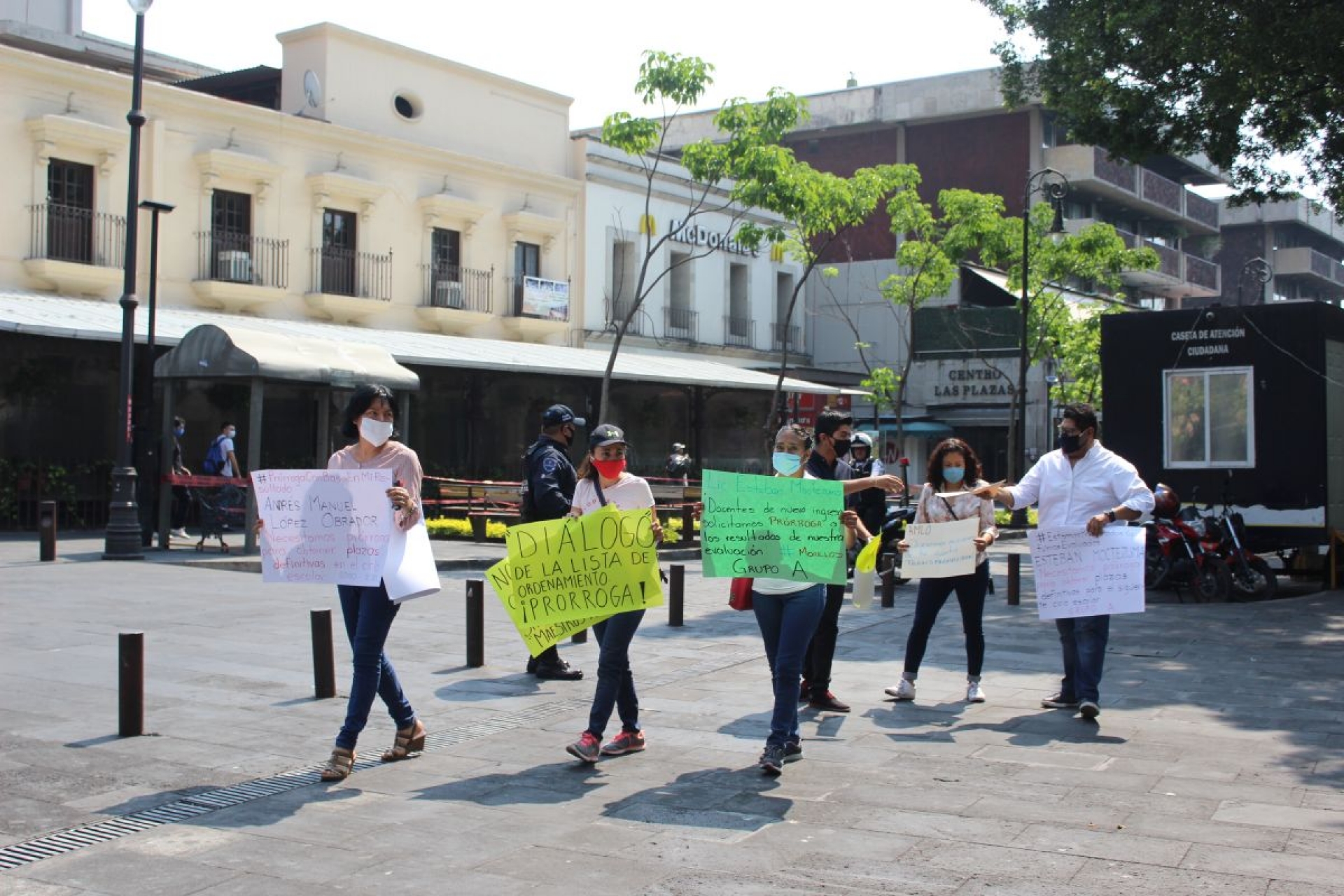 Profesores de nuevo ingreso reclaman plazas