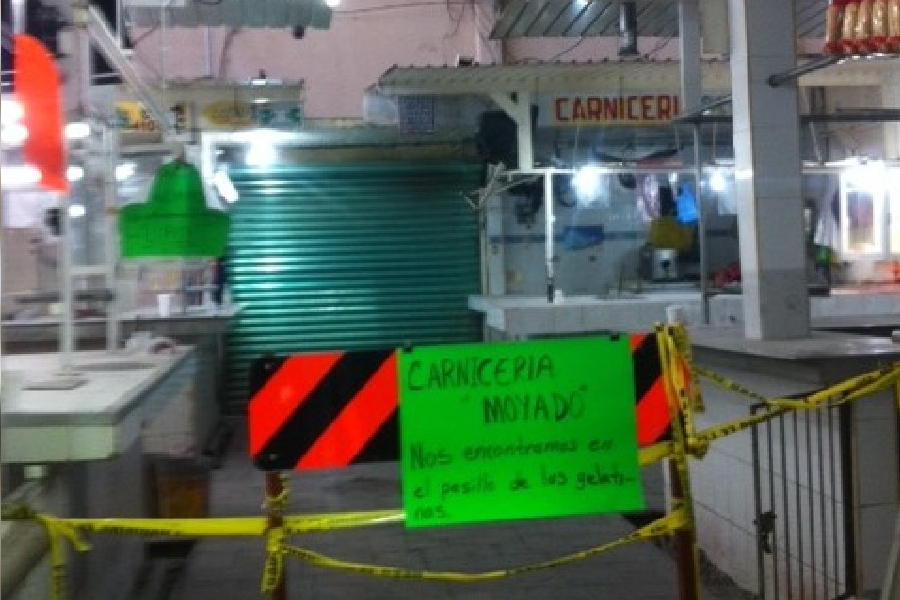 Causa descontento entre locatarios, el retraso en obras del Mercado Benito Juárez