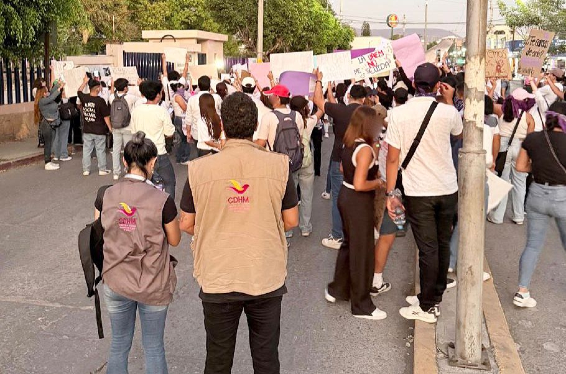 Activó CDHM protocolo de acompañamiento en protestas sociales