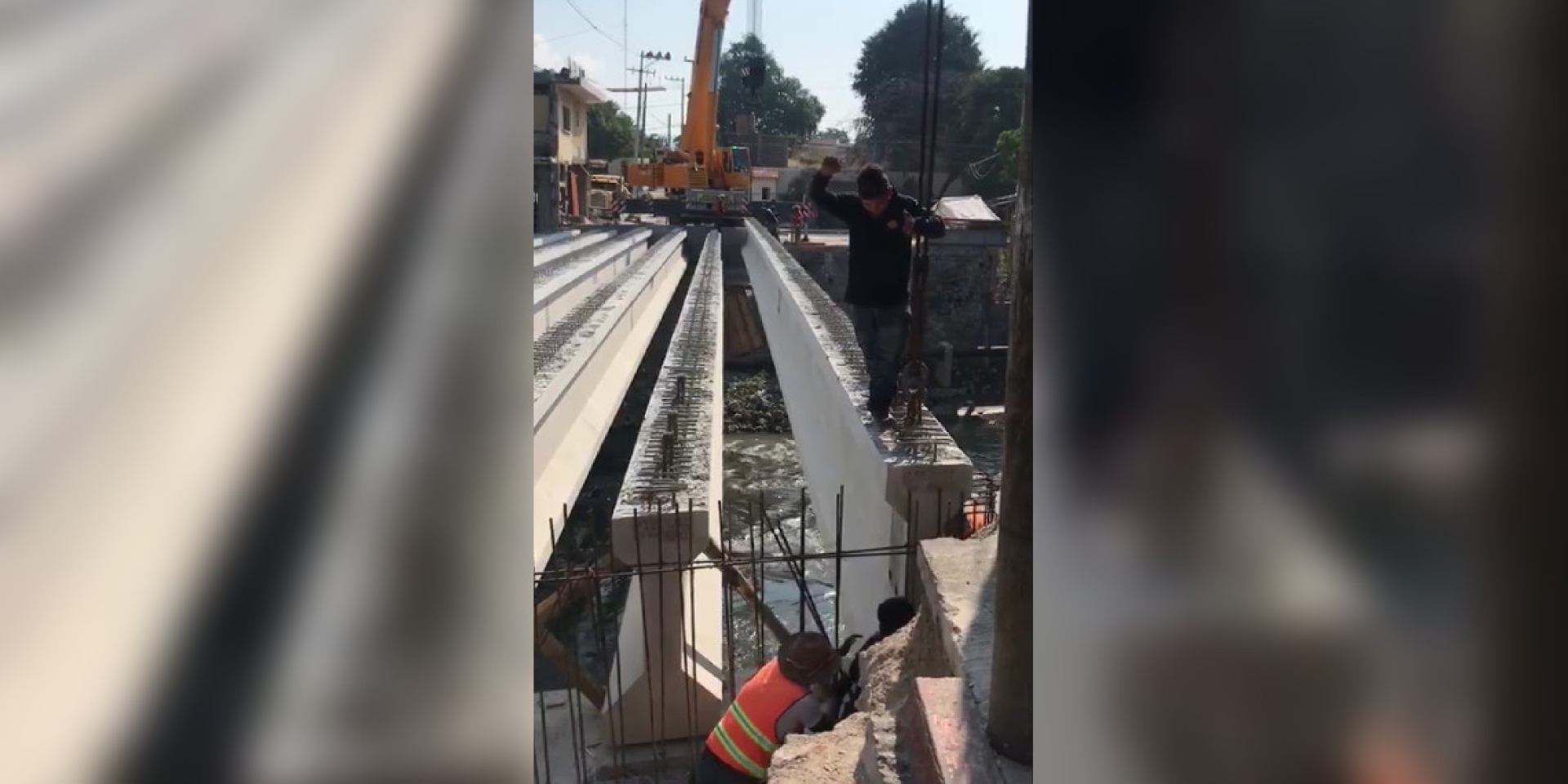 Terminó la colocación de trabes en el nuevo puente de Los Suspiros