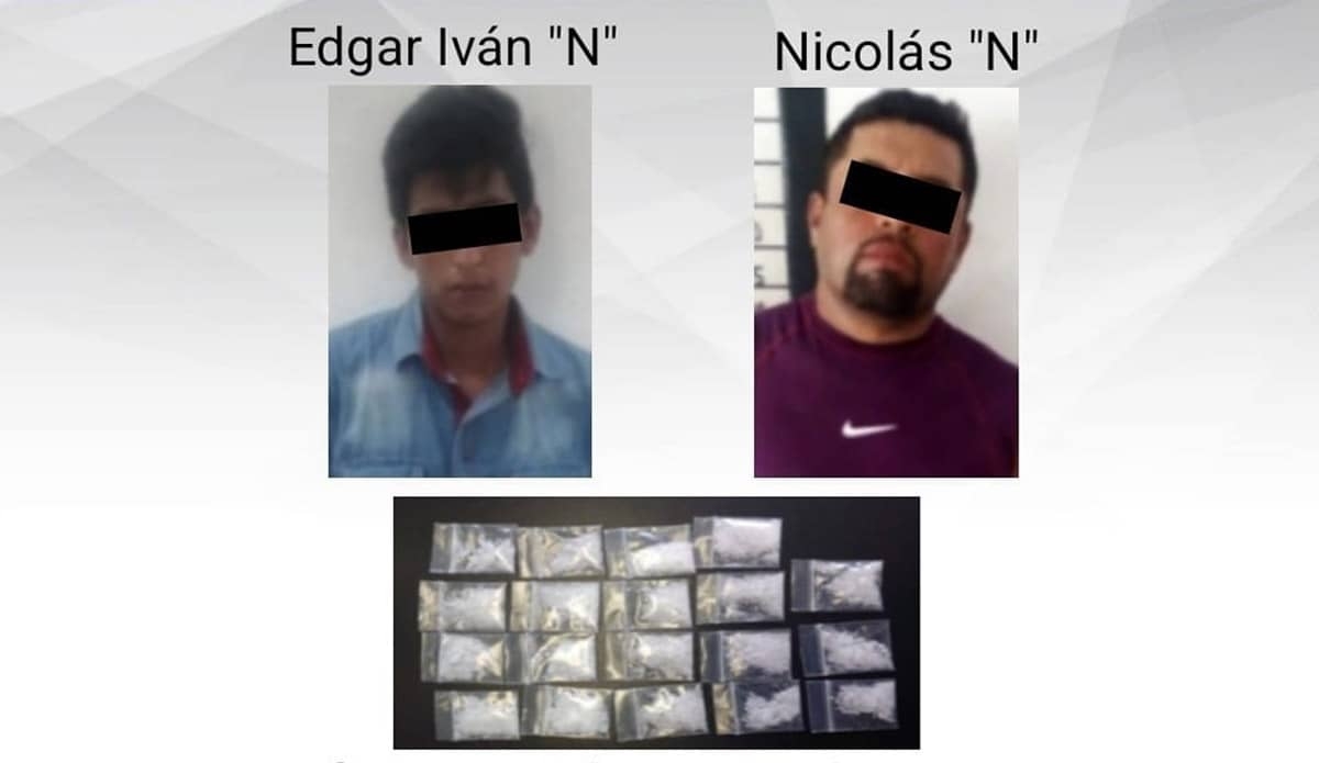 Llevaban 19 dosis de droga