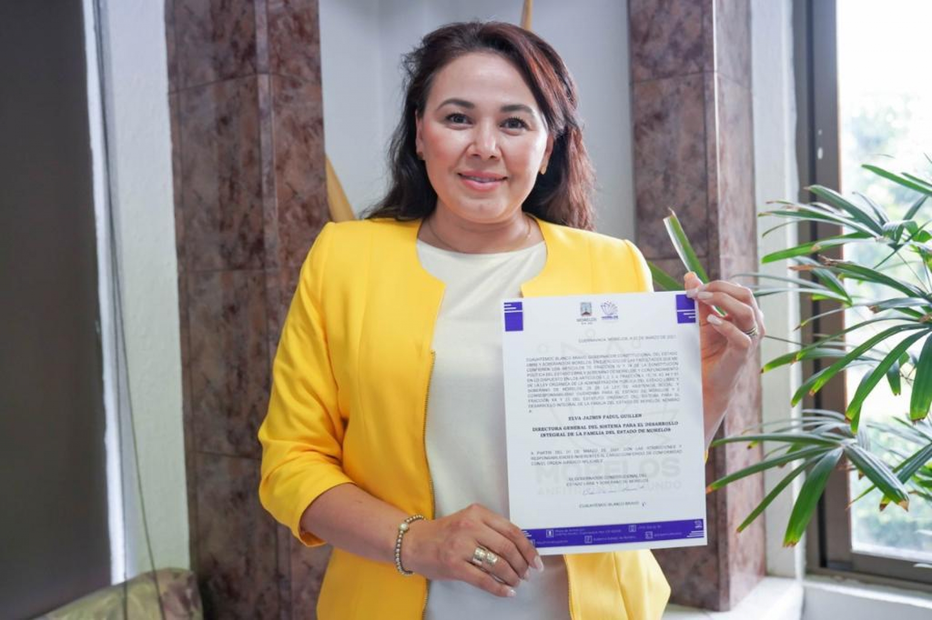 Elva Jazmín Fadul Guillén, nueva directora del DIF Morelos