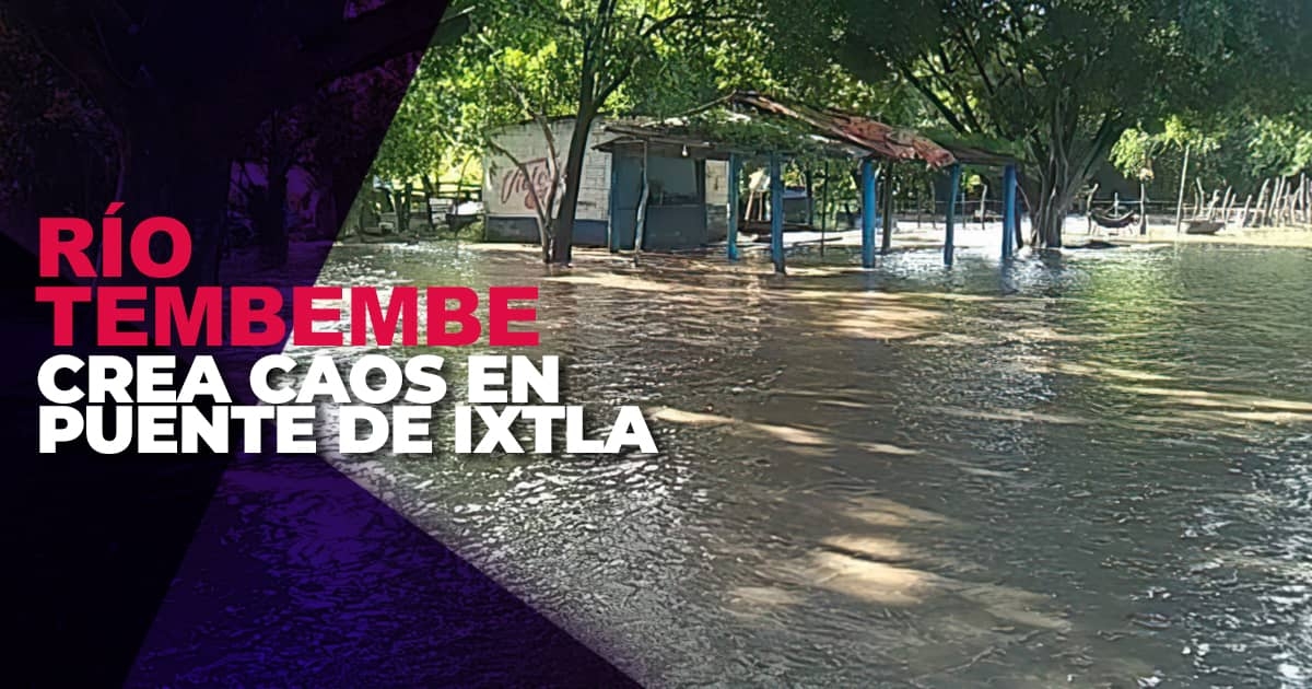 Crecida del Tembembe provoca daños en Puente de Ixtla