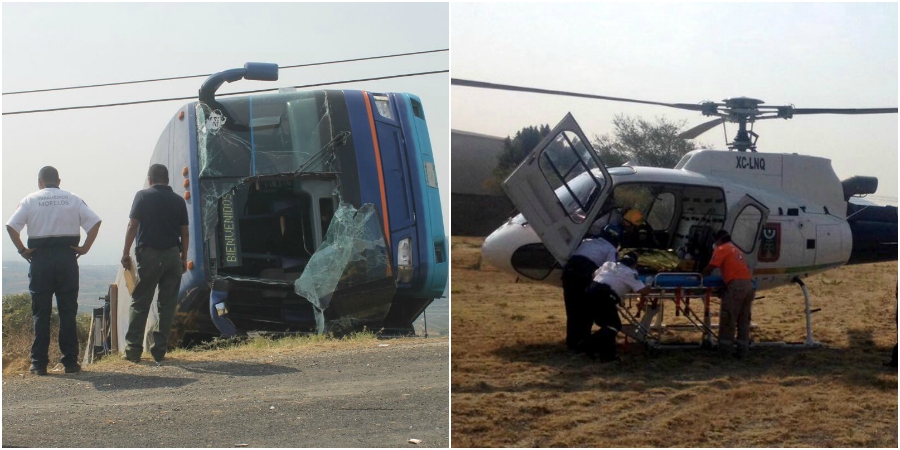 Se accidenta autobús en límites de Tlalnepantla y Xochimilco; fallecen cuatro personas en el lugar