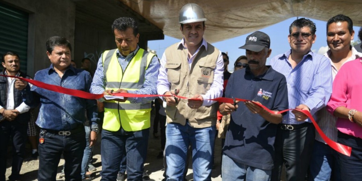 Inaugura alcalde capitalino red de drenaje sanitario en la colonia Nueva Santa María
