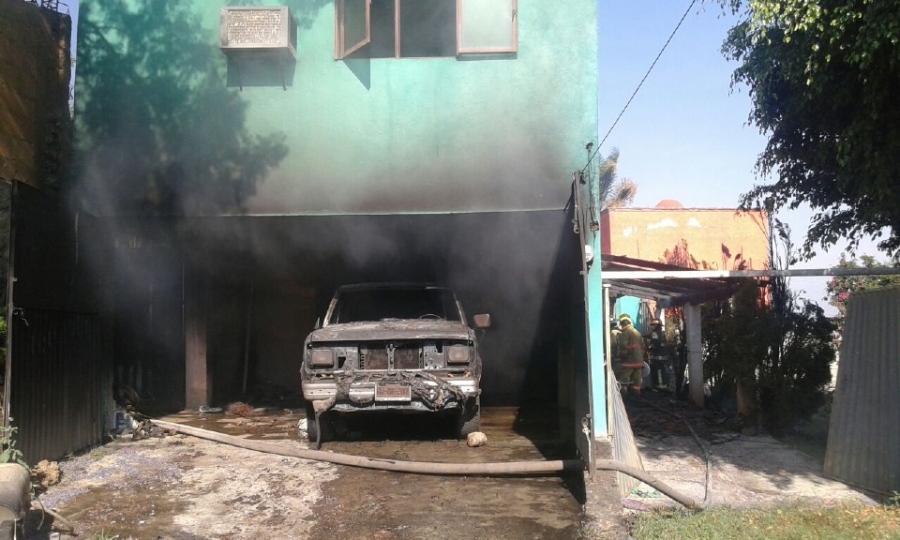 Incendio provocó quemaduras a un hombre